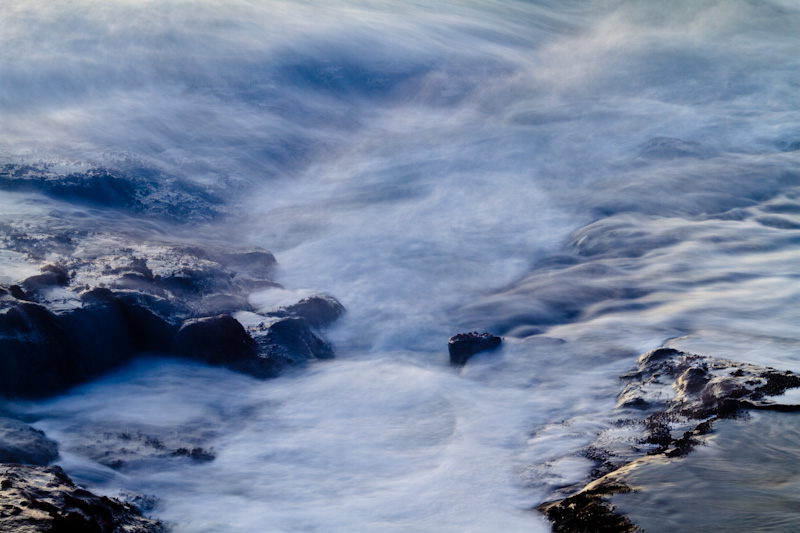 Waves Washing Rocks